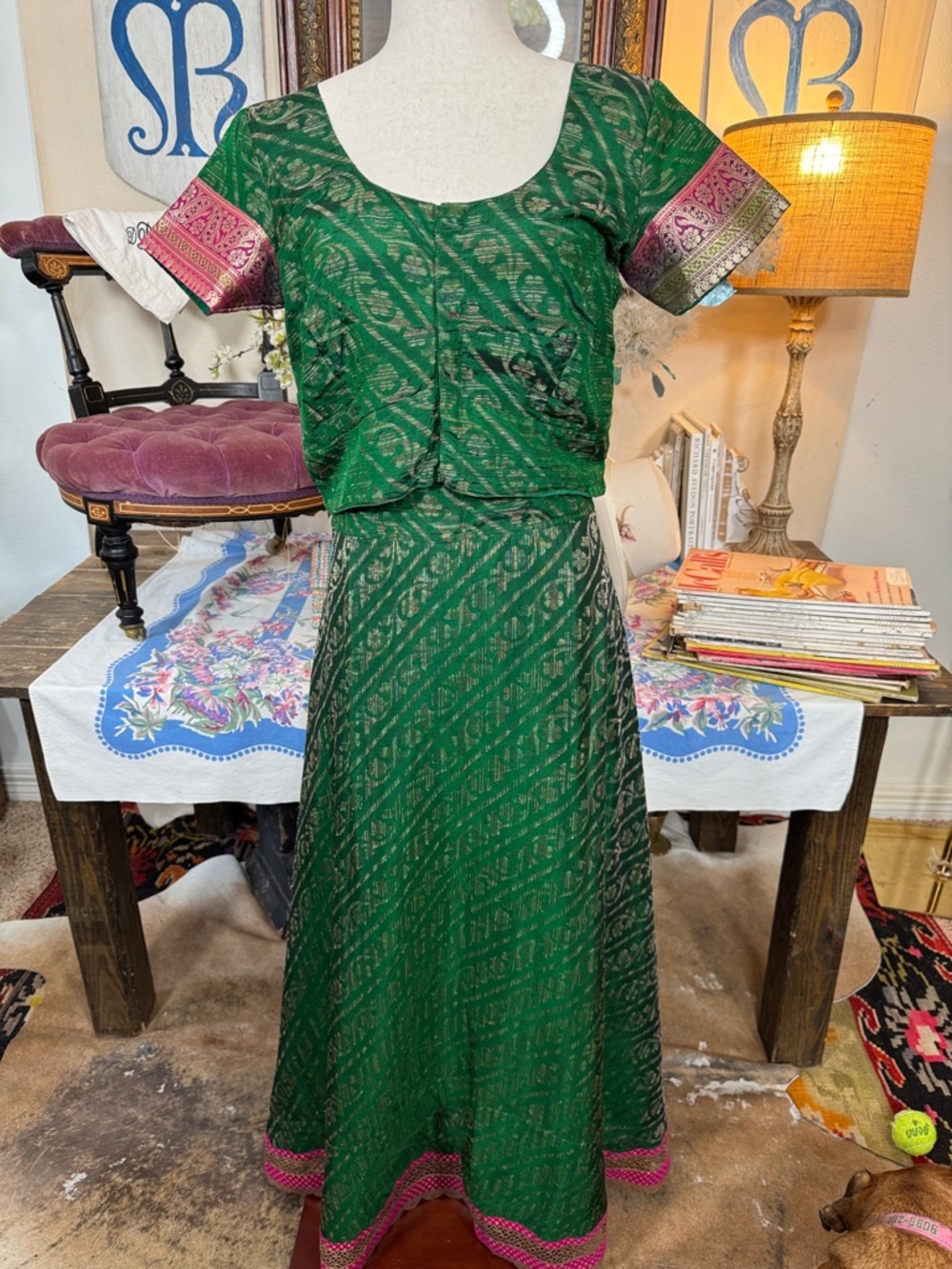 Vintage Sakhi Brand Indian lehenga set